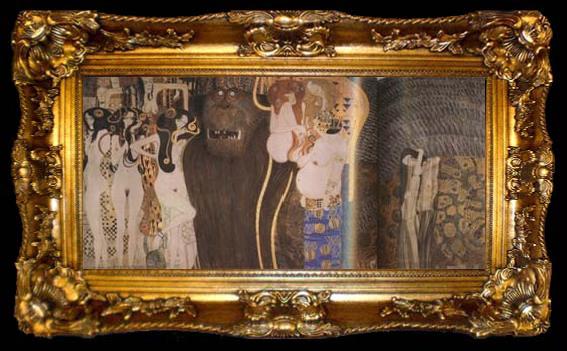 framed  Gustav Klimt Beethoven Frieze (mk20), ta009-2